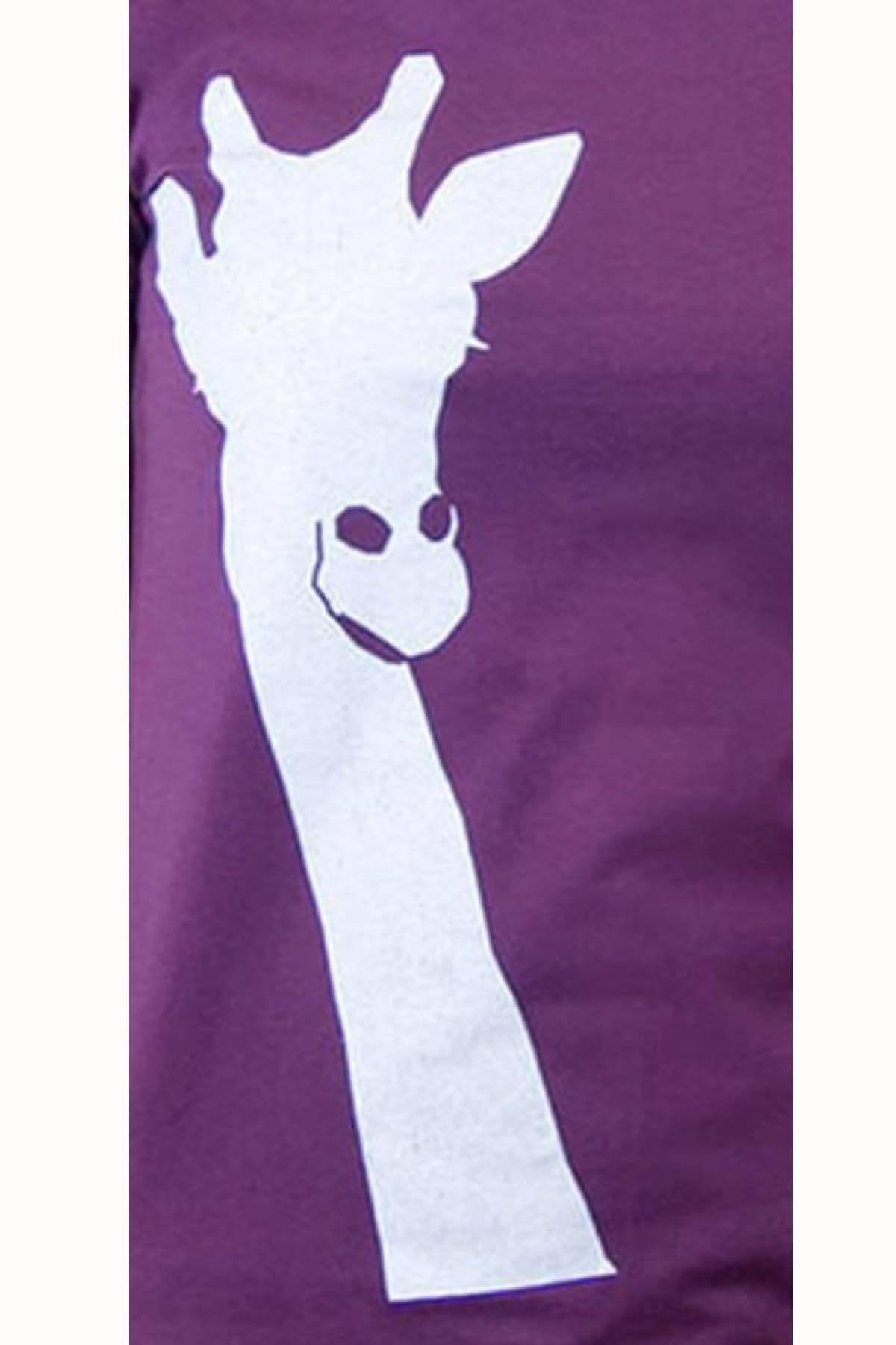 Choke Purple Giraffe Tee