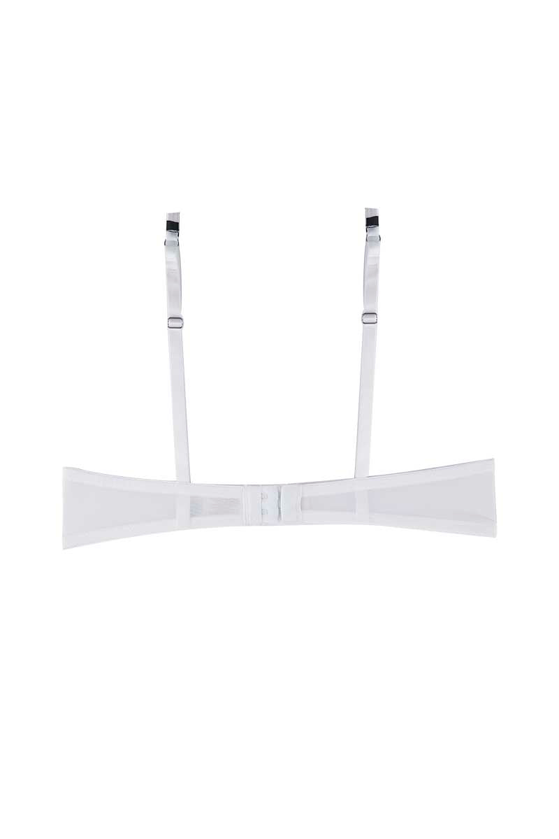 Christian Lacroix White Le Soleil Fishnet Mesh T-Shirt Bra