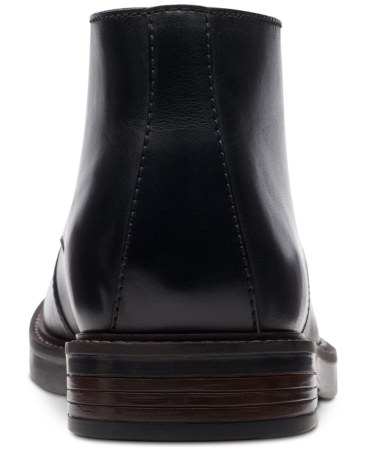 Clarks Paulson Mid Black Leather Casual Boots Black