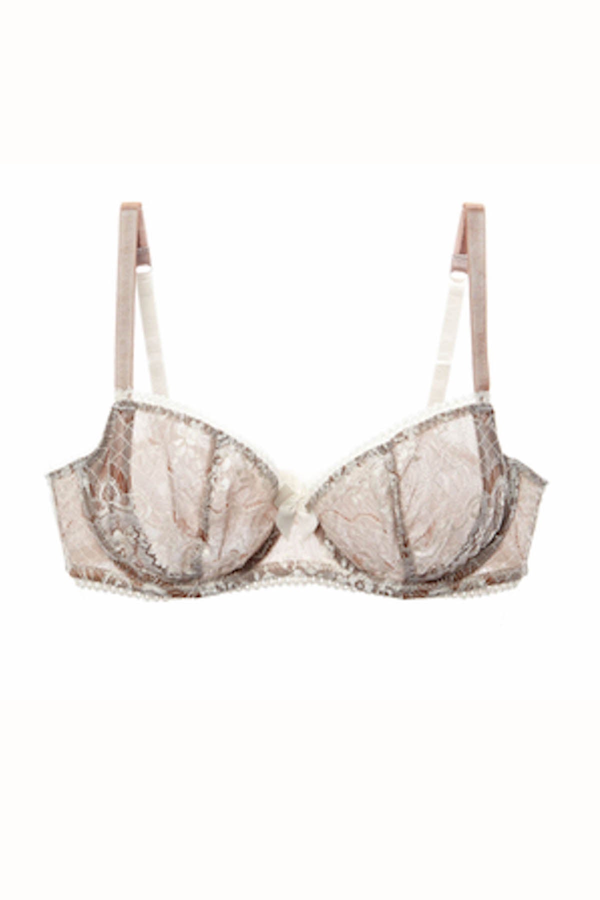 Claudette Beige En Dentelle Demi Bra