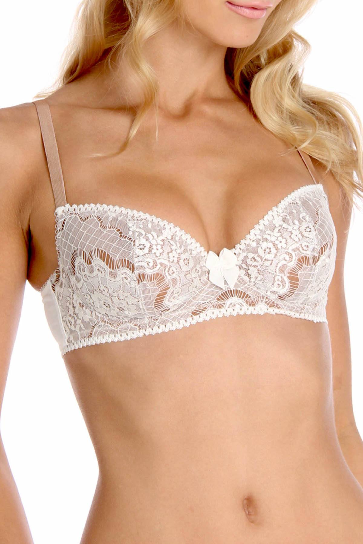 Claudette Beige En Dentelle Demi Bra