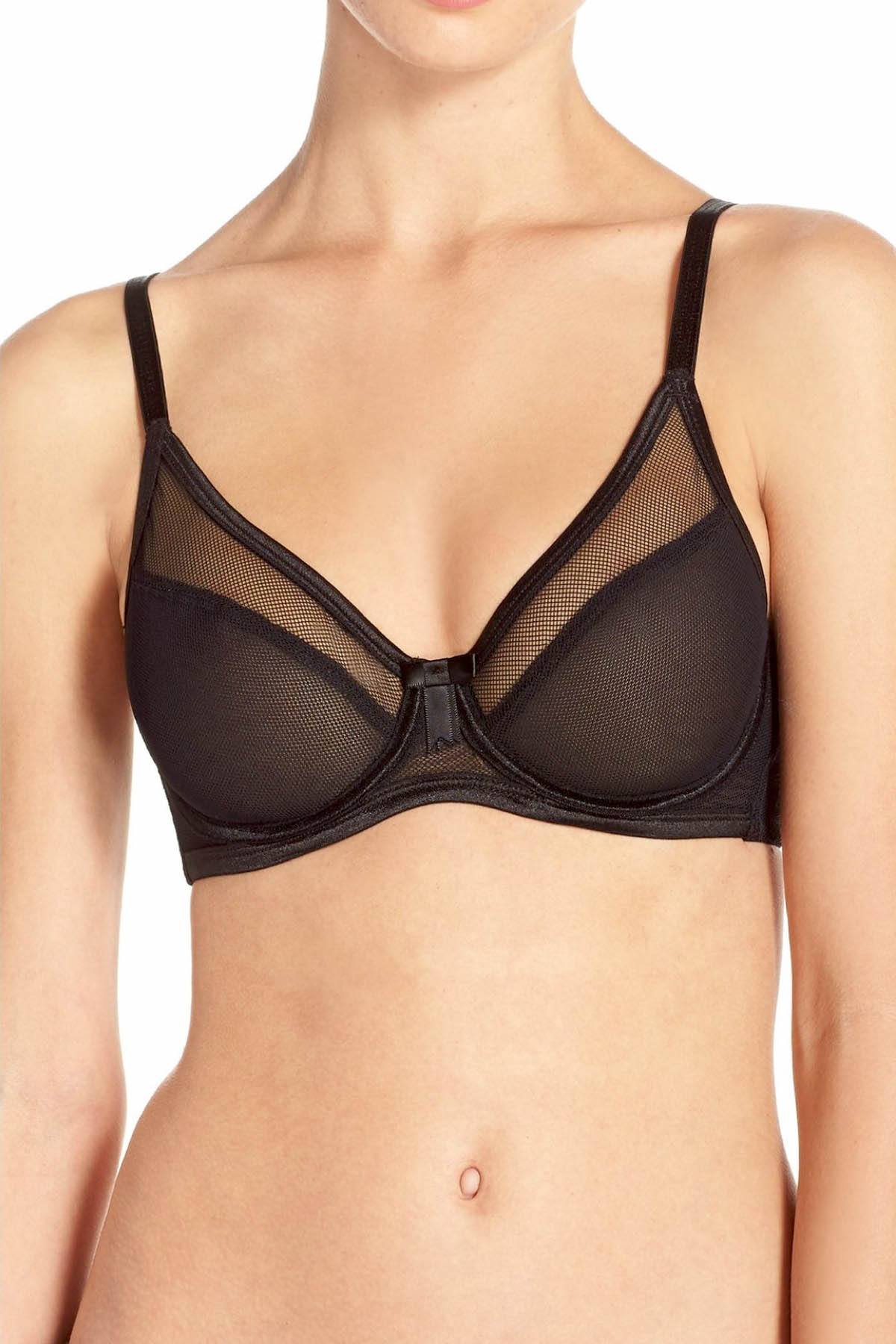Claudette Black Mesh Demi Bra