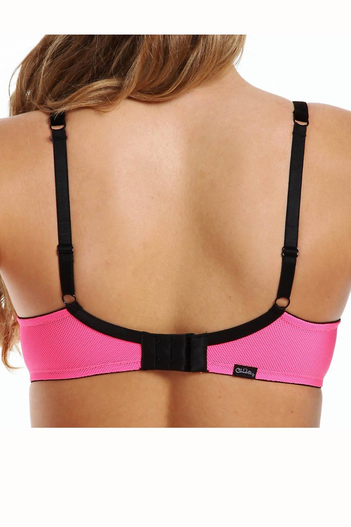 Claudette Pink Mesh Demi Bra