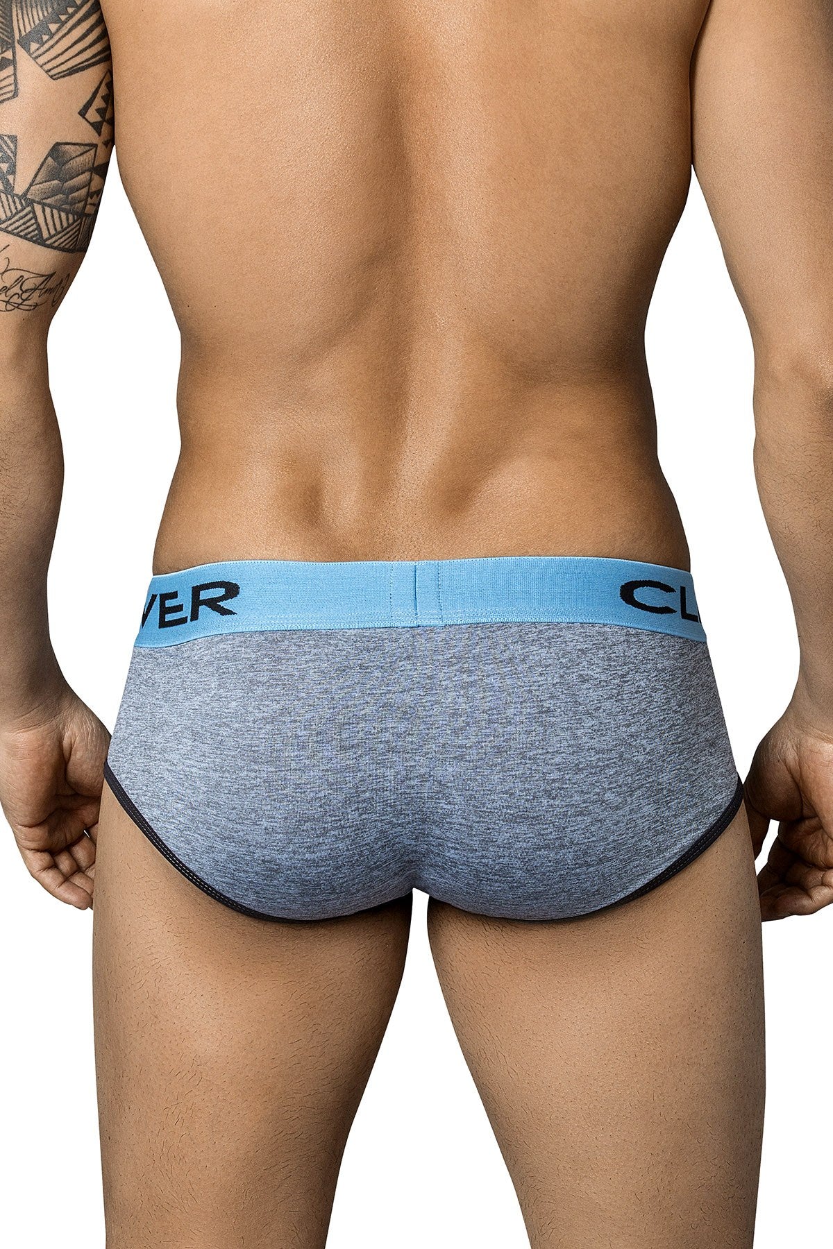 Clever Grey/Blue Modern Piping Brief