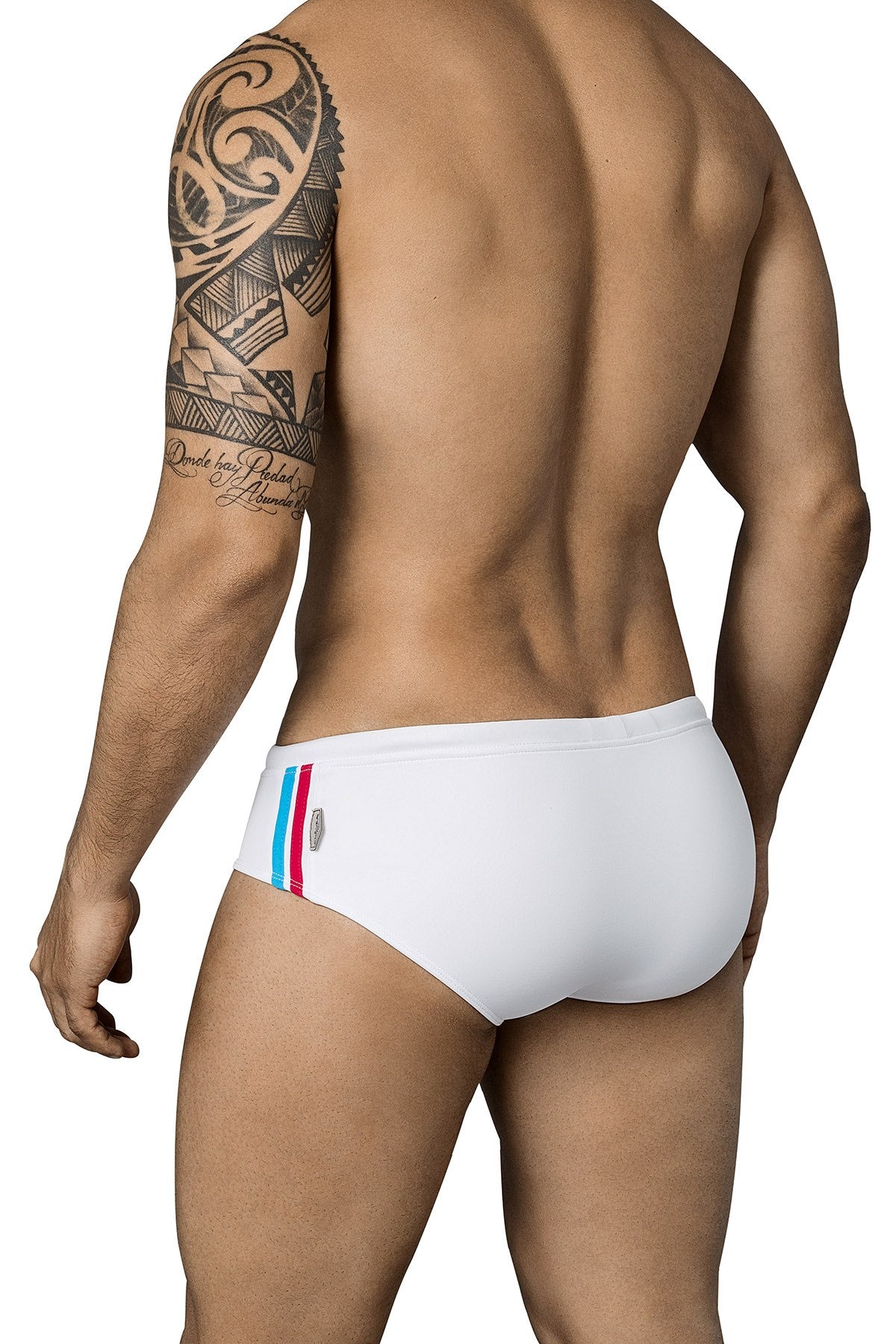 Clever White Darkling Swim Brief