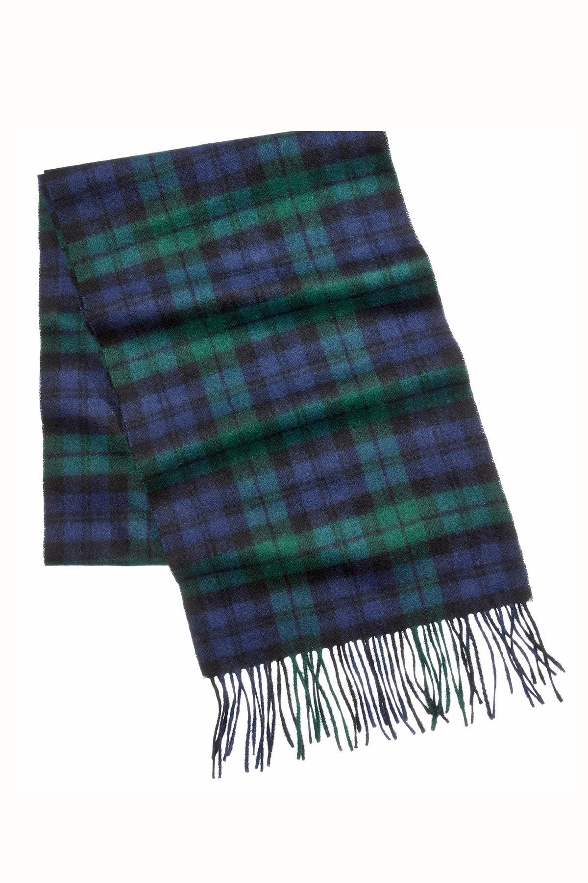 Club Room Blackwatch-Plaid Cashmere Scarf