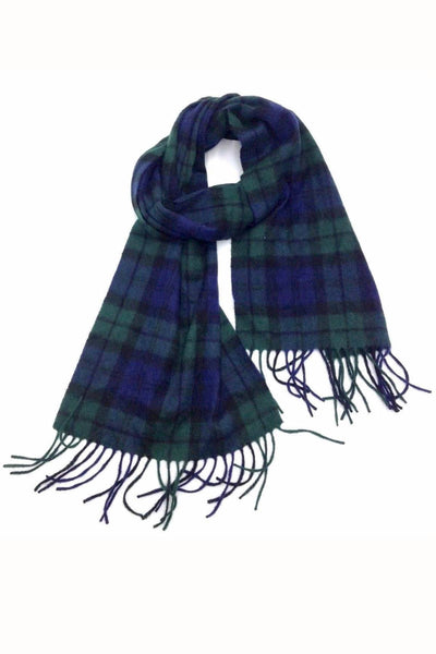 Club Room Blackwatch-Plaid Cashmere Scarf