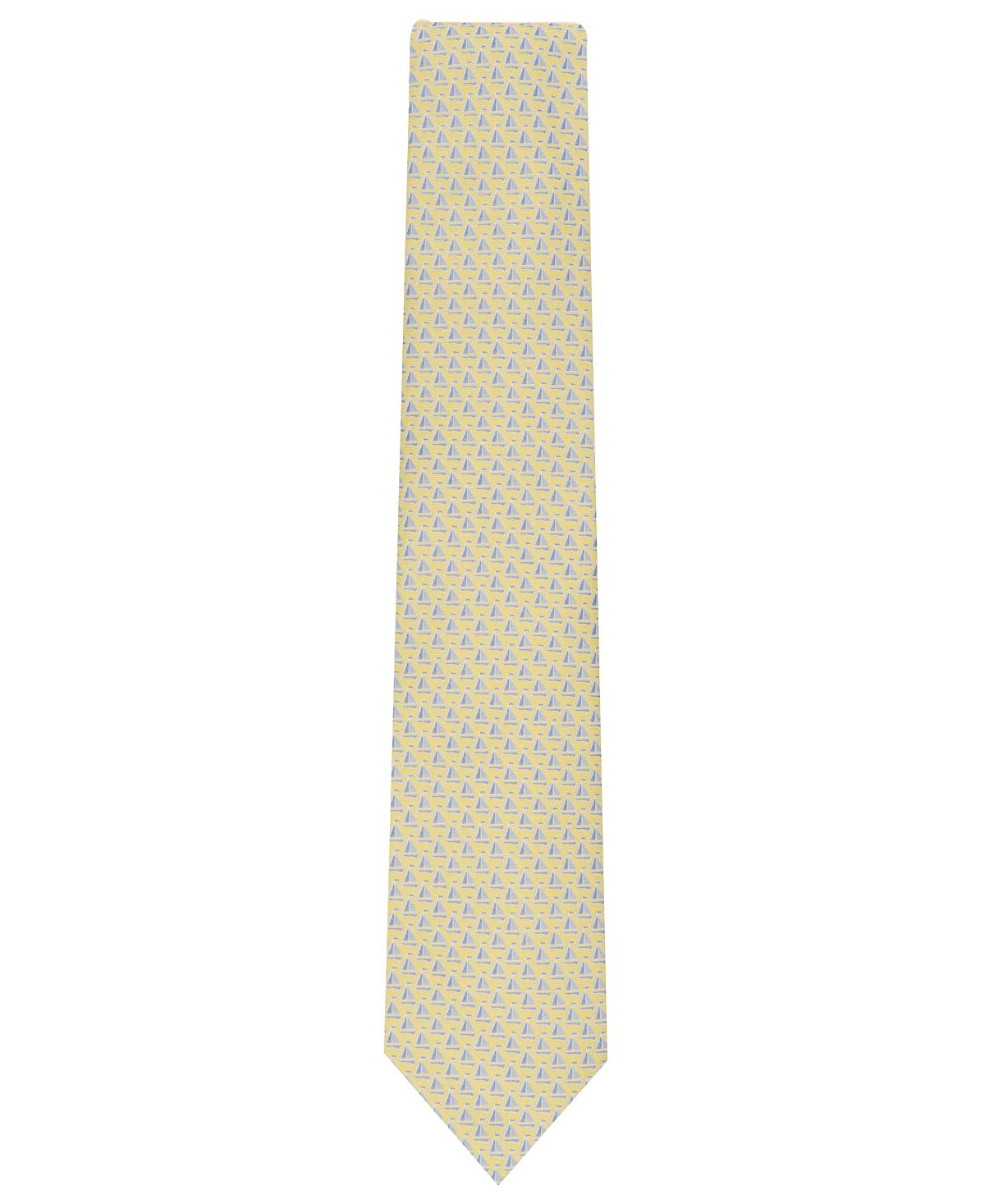 Club Room Classic Sailboat Neat Tie Yellow