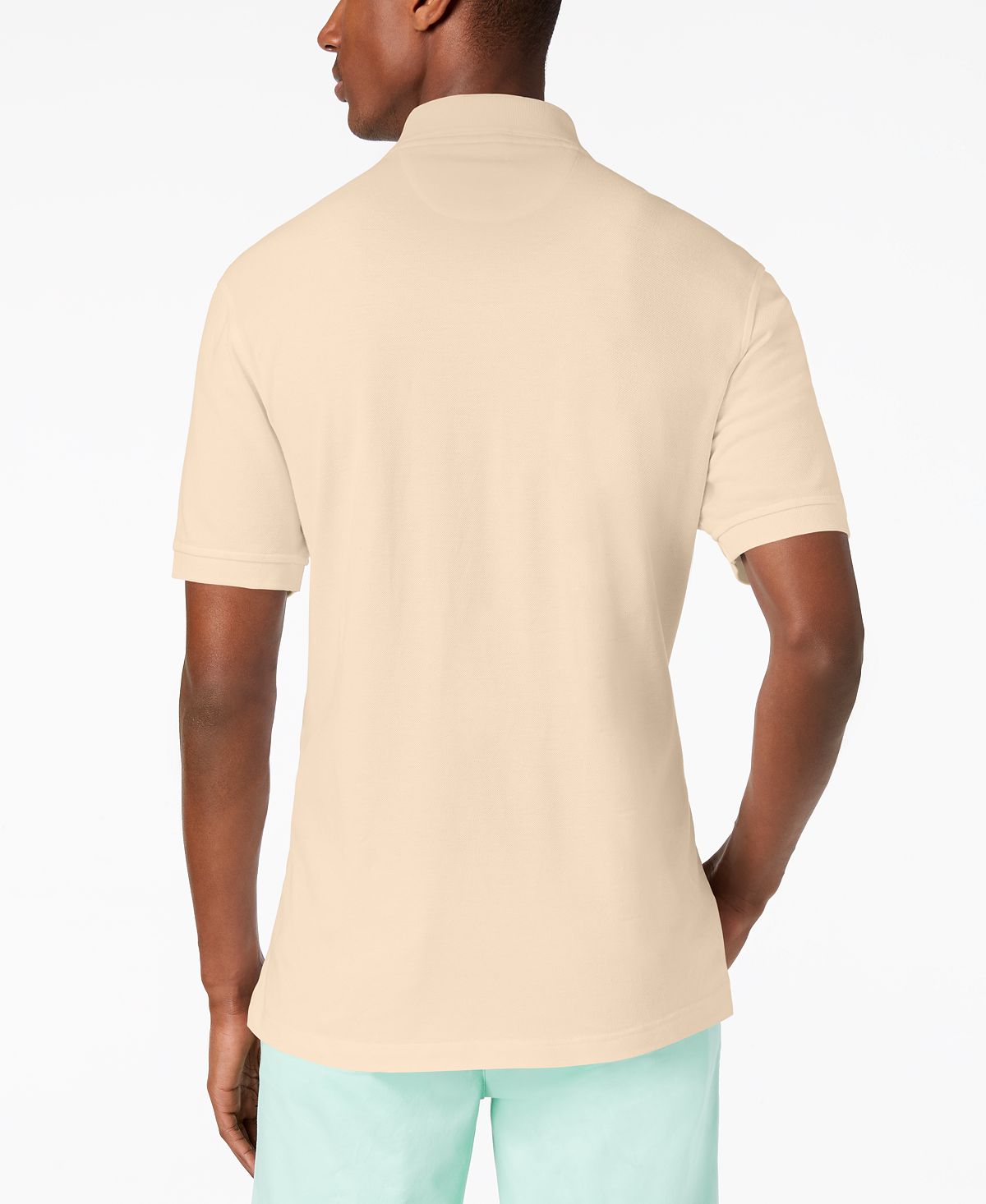 Club Room Classic-fit Solid Performance Upf 50+ Polo Natural