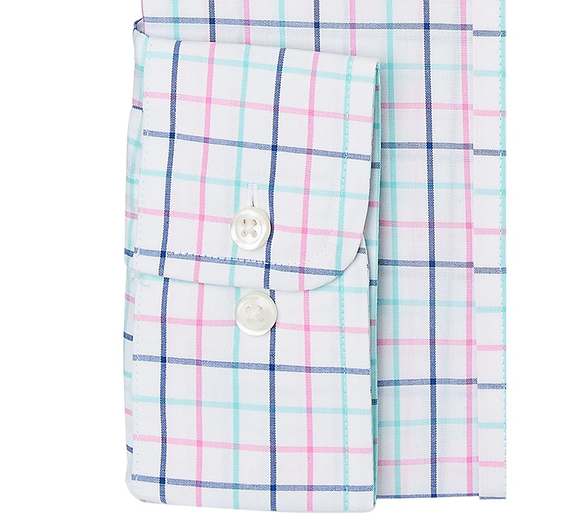 Club Room Classic/regular-fit Performance Stretch Tattersall Check Dress Shirt White/Pink