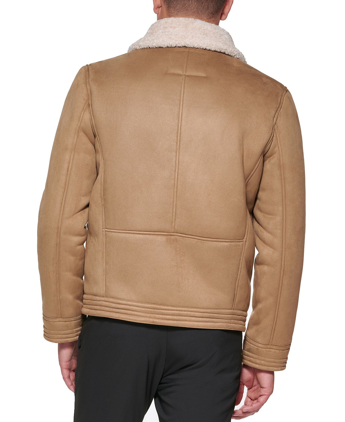 Club Room Faux Suede Jacket Tan