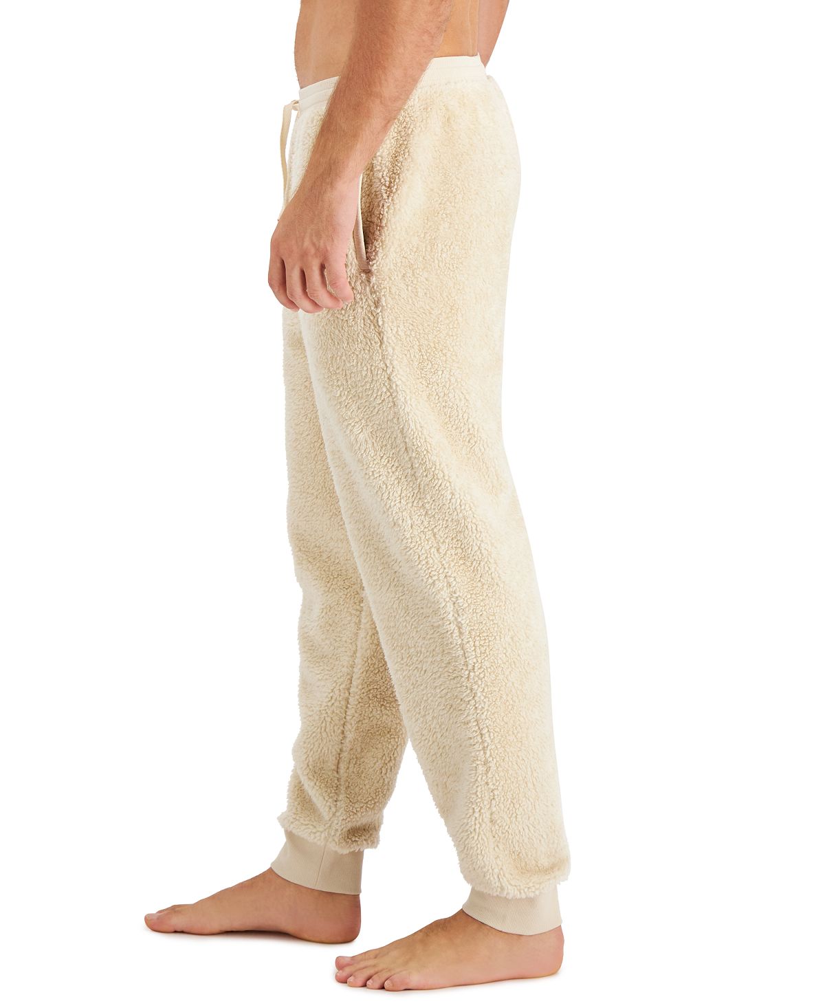 Club Room Fleece Pajama Pants Beige
