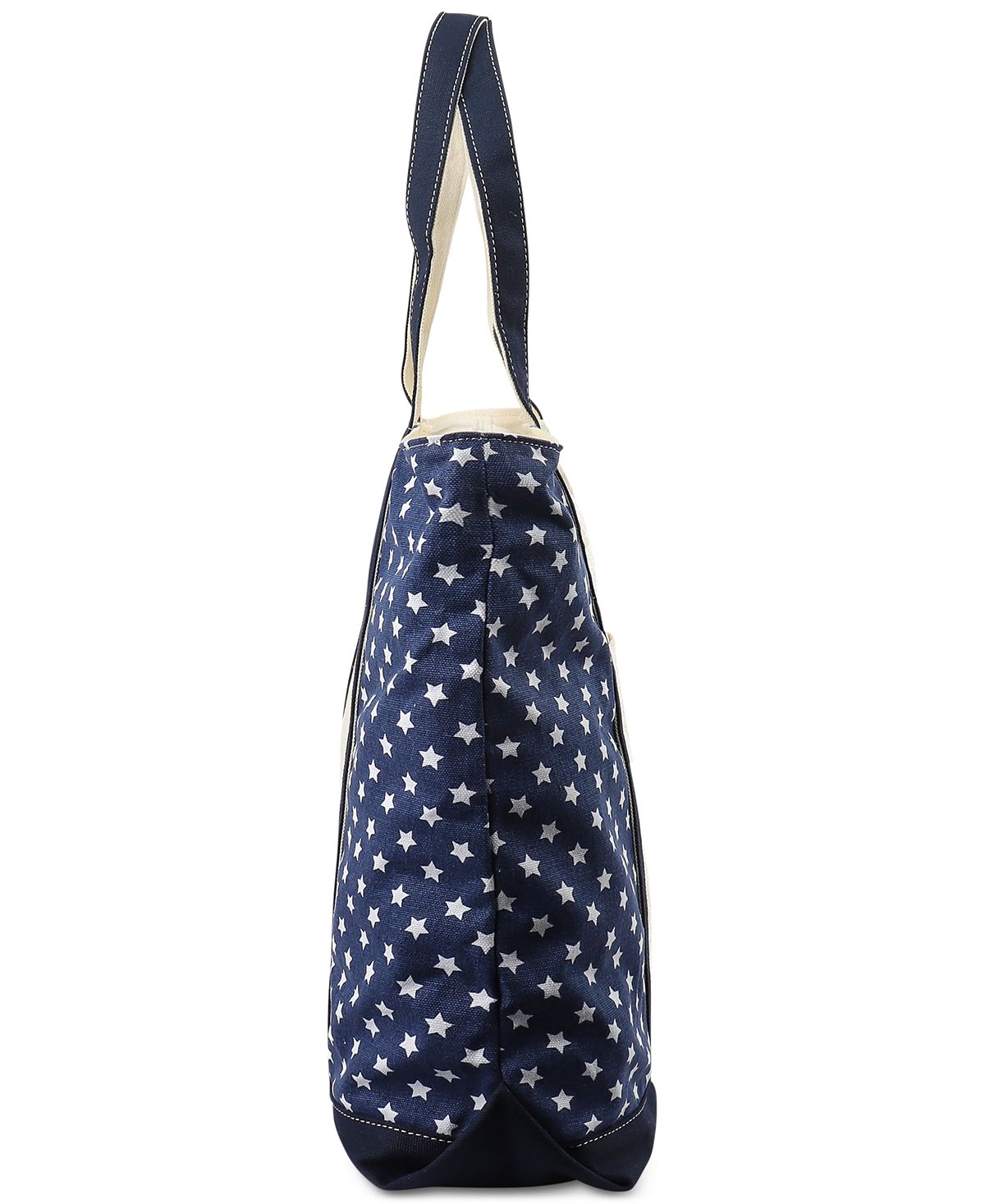 Club Room Holiday Flag Tote White/red/nvy