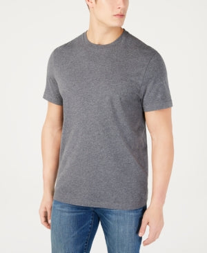 Club Room Men's Performance Crew Neck T-Shirt Grey