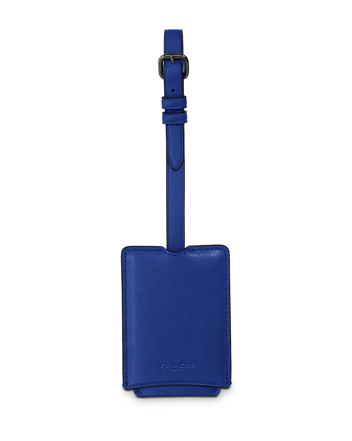Coach Leather Luggage Tag Sport Blue