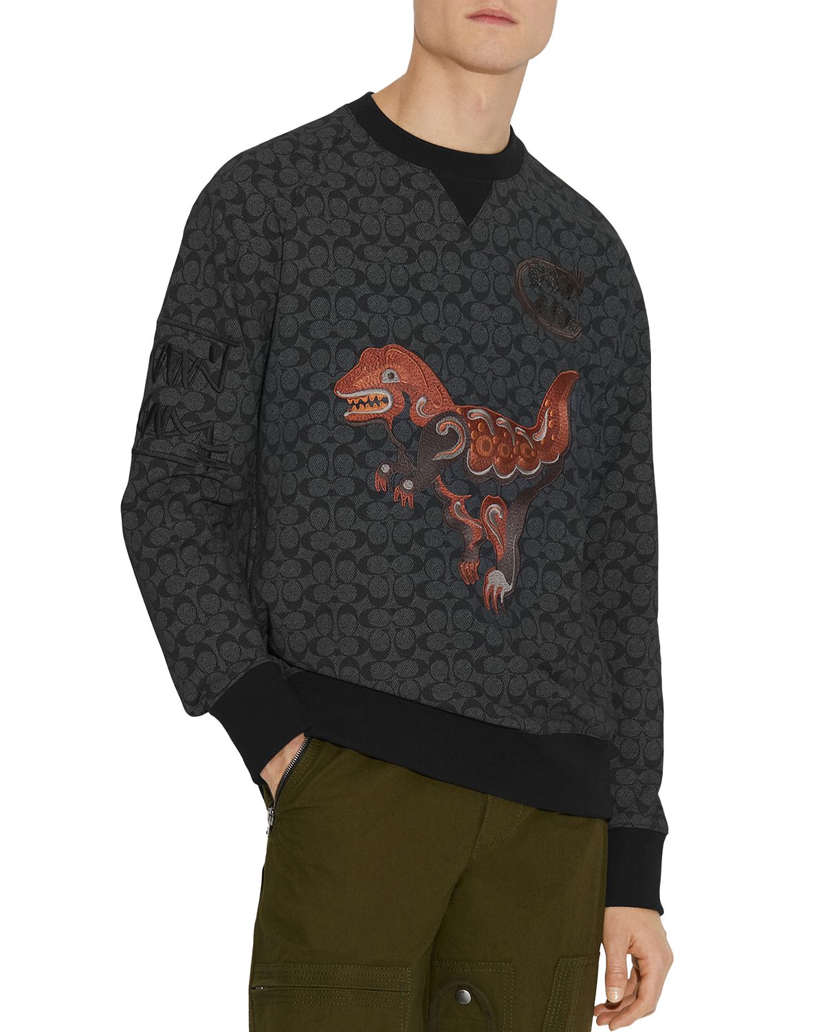 Coach Rexy Graphic Sweatshirt Black