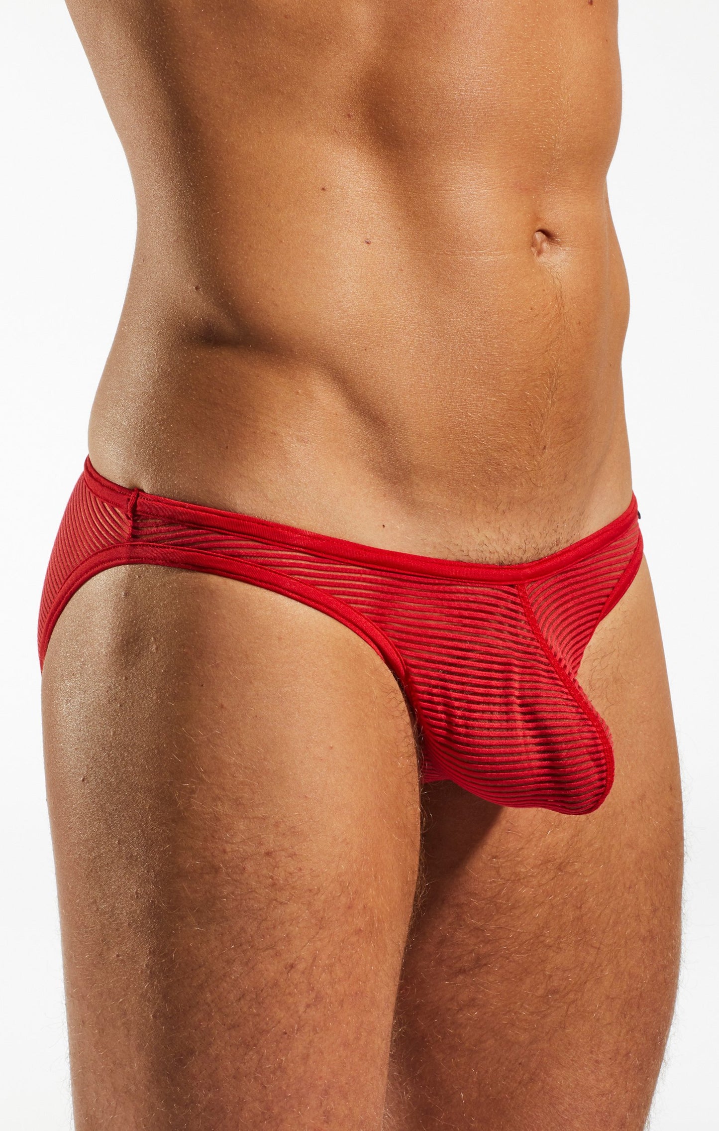 Cocksox Red CX01SH Sheer Brief