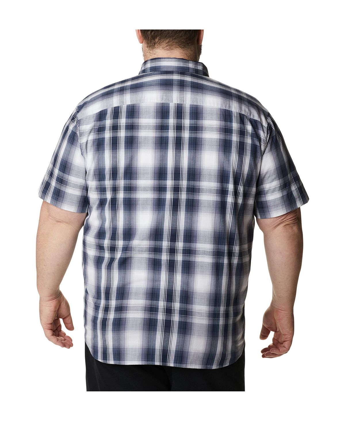 Columbia Big & Tall Rapid Rivers™ Ii Short Sleeve Shirt Collegiate Navy Ombre Plaid