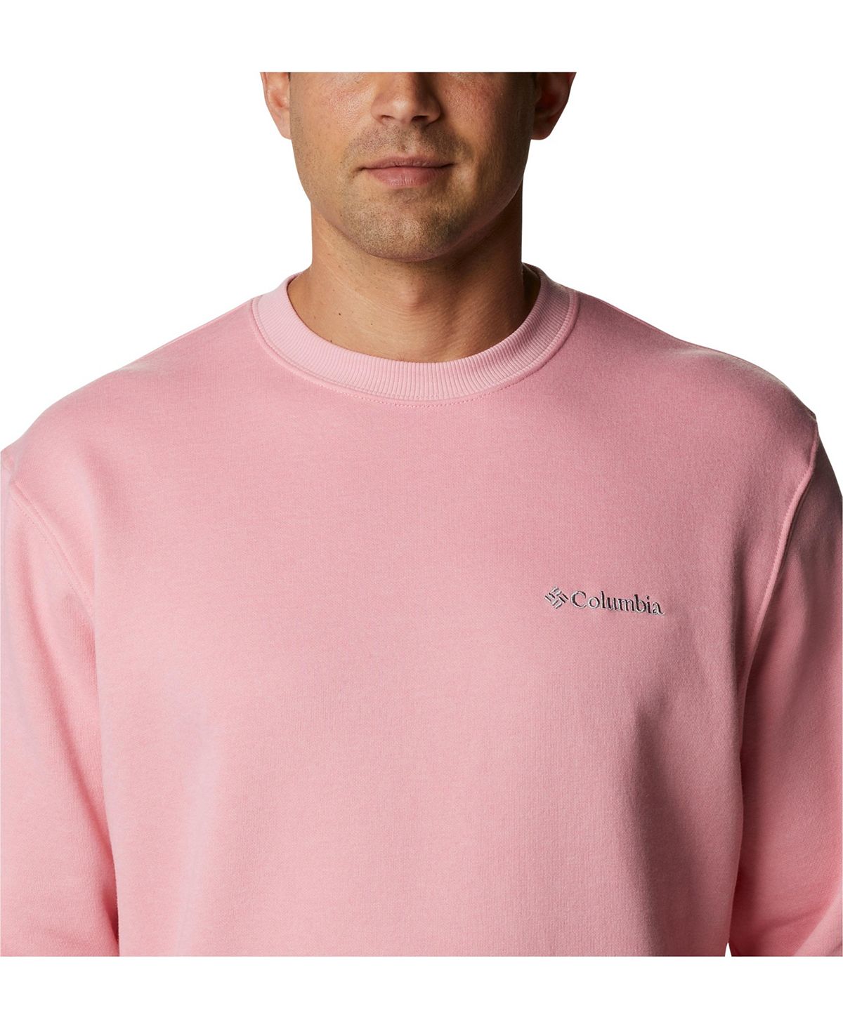 Columbia Hart Mountain Ii Crew Sweatshirt Pink Orchid Heather