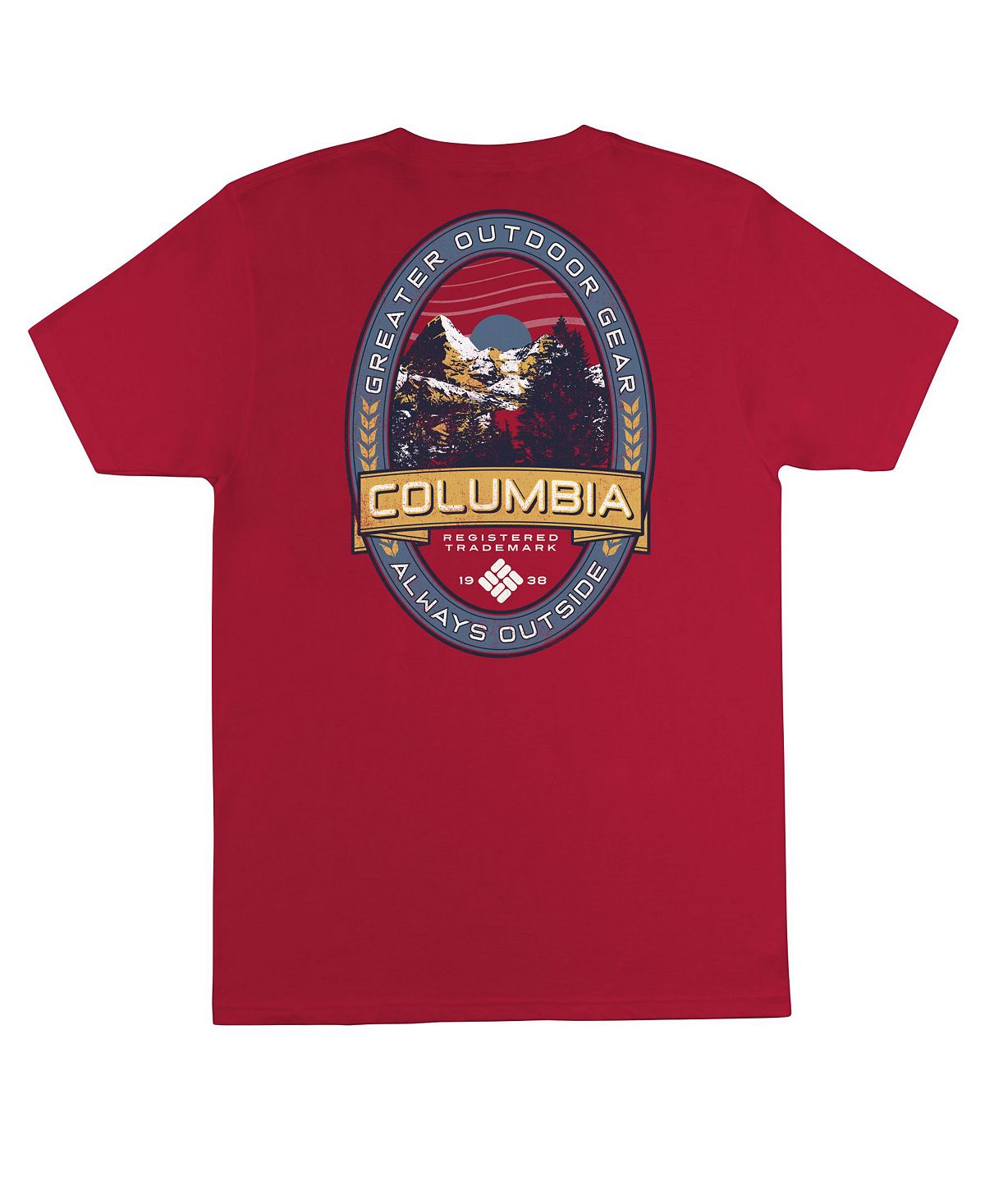Columbia Potter Short Sleeve T-shirt Mountain Red