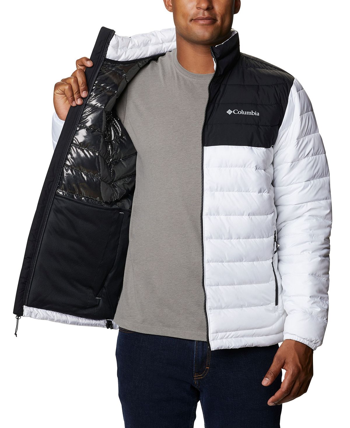 Columbia Powder Lite Water Resistant Jacket Black/White
