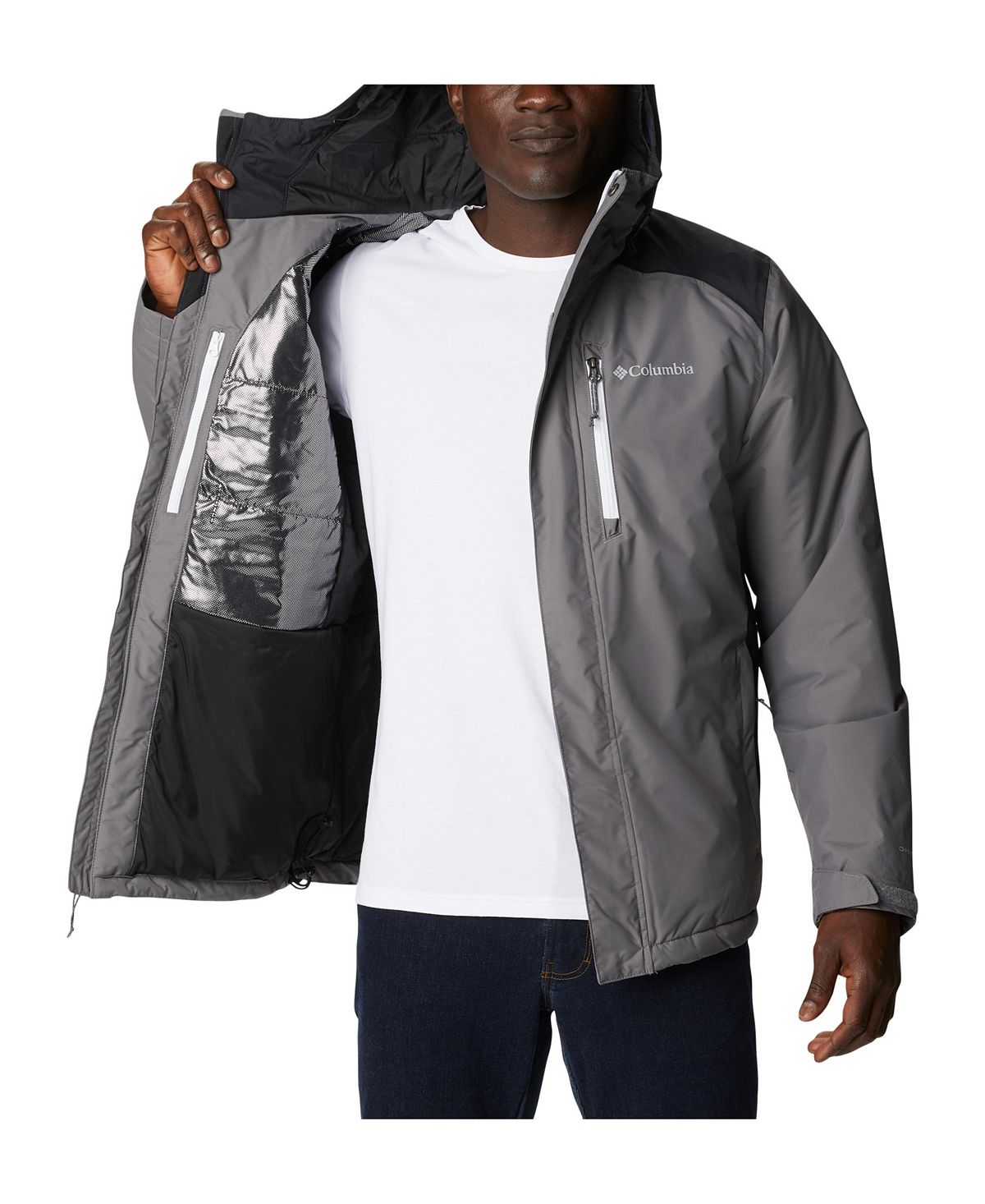 Columbia Tipton Peak Insulated Jacket City Gray, Black