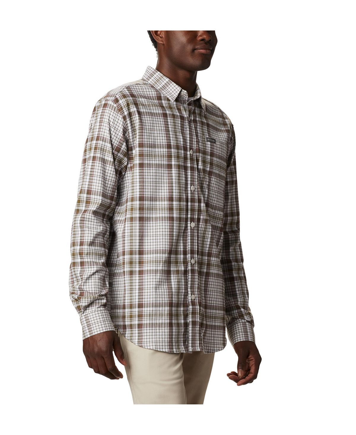 Columbia Vapor Ridge Iii Long Sleeve Shirt Nimbus Gray Multi Plaid