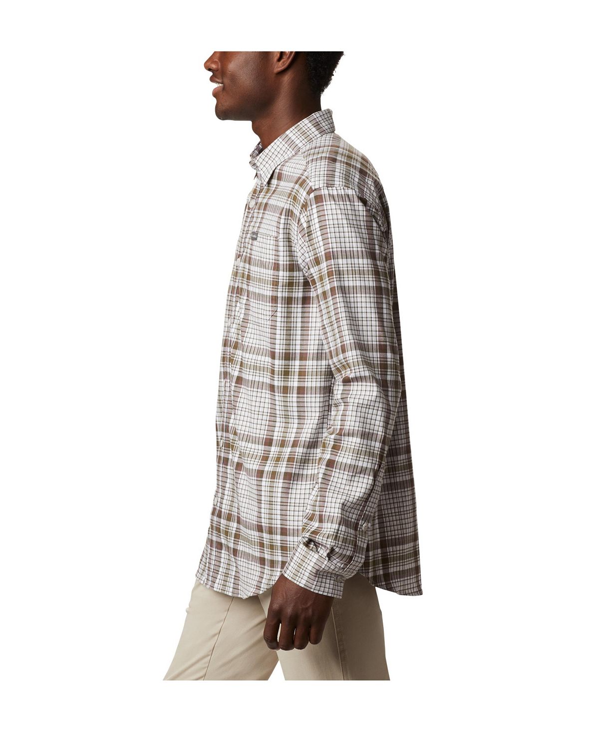 Columbia Vapor Ridge Iii Long Sleeve Shirt Nimbus Gray Multi Plaid
