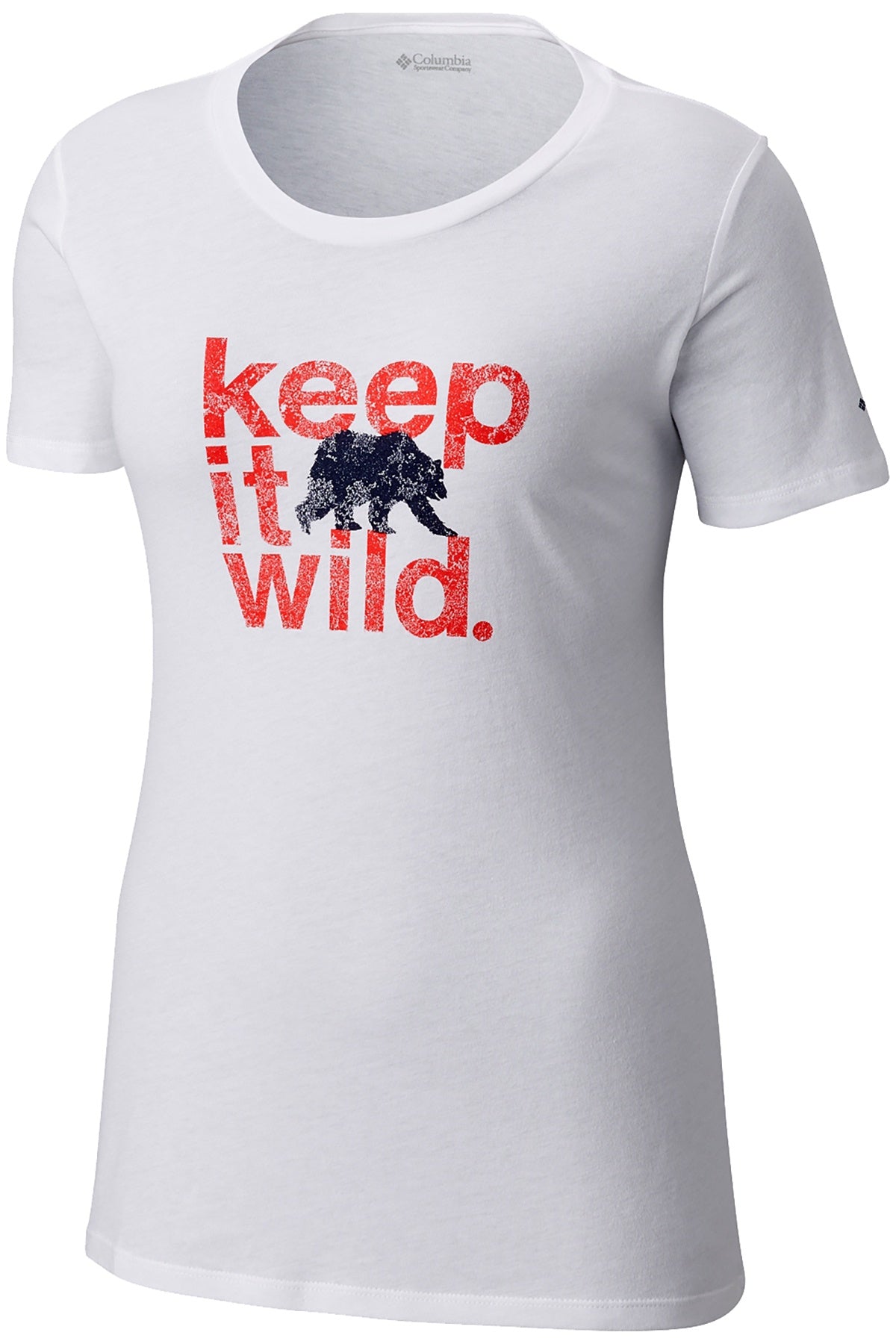Columbia White/Red Outdoor Elements™ Keep It Wild Tee