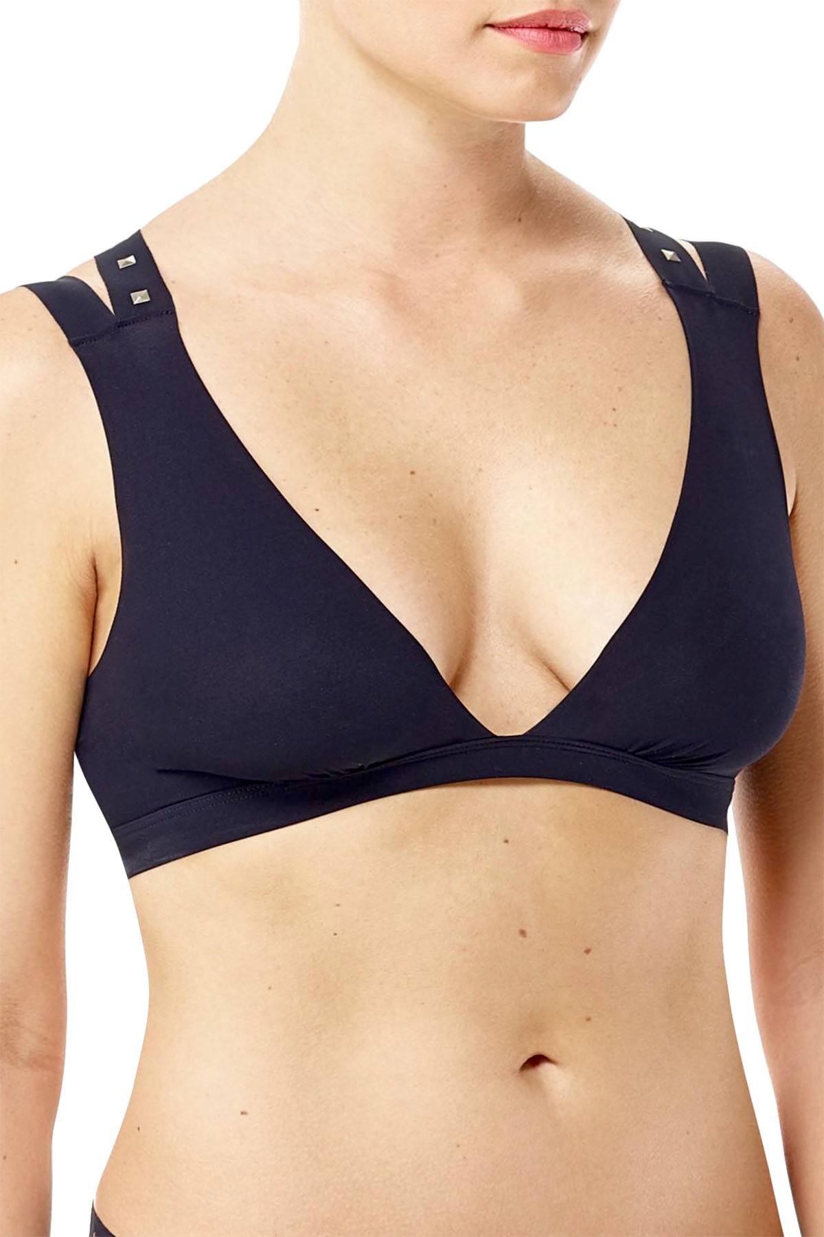 Commando Black Stripped/Studded Bralette