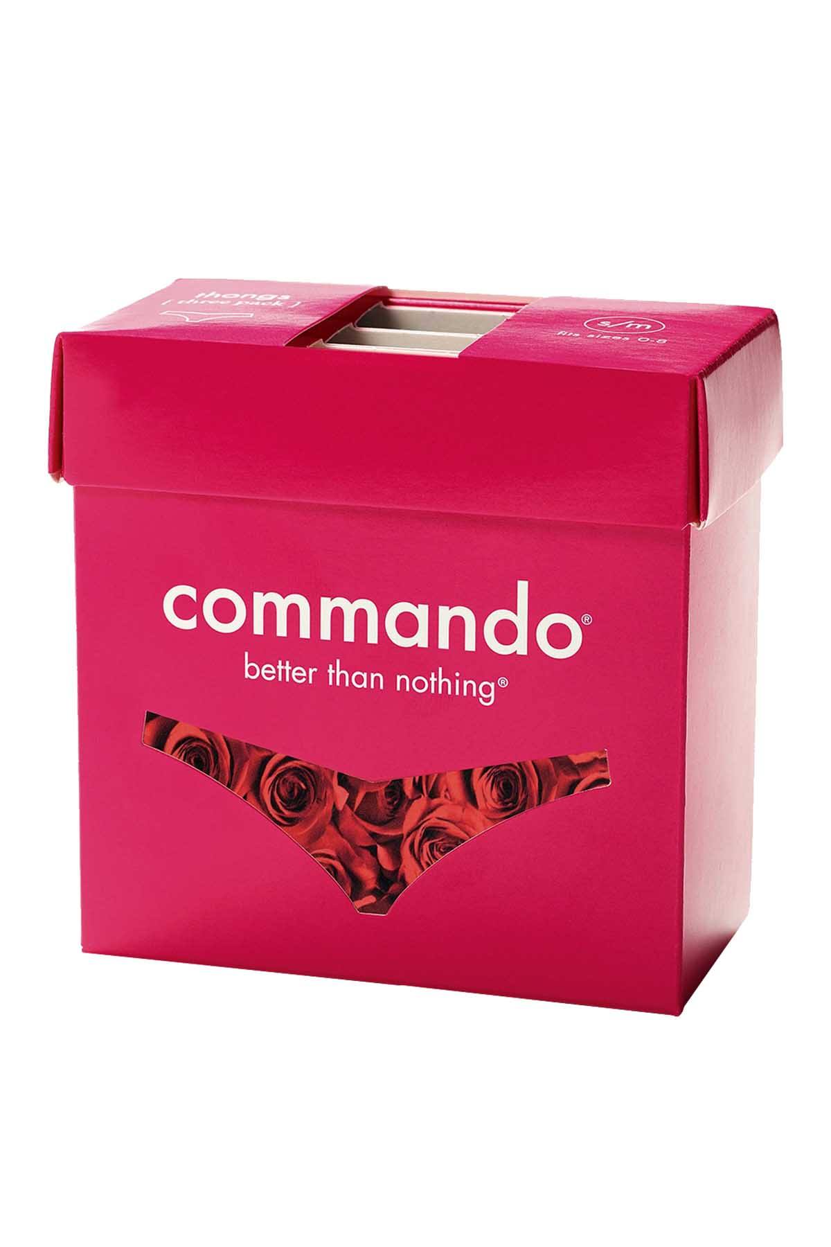 Commando Red/Black/Animal Classic Thong 3-Pack