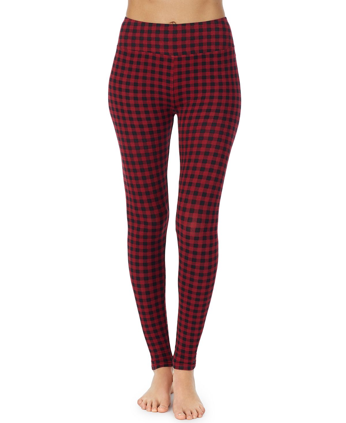 Cuddl Duds Softwear High-waist Leggings Red Buffalo