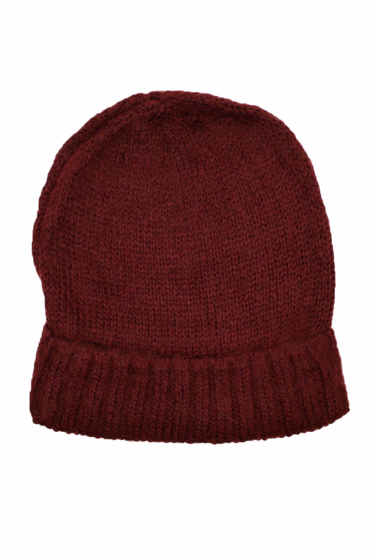 DIBI Burgundy Knit Beanie
