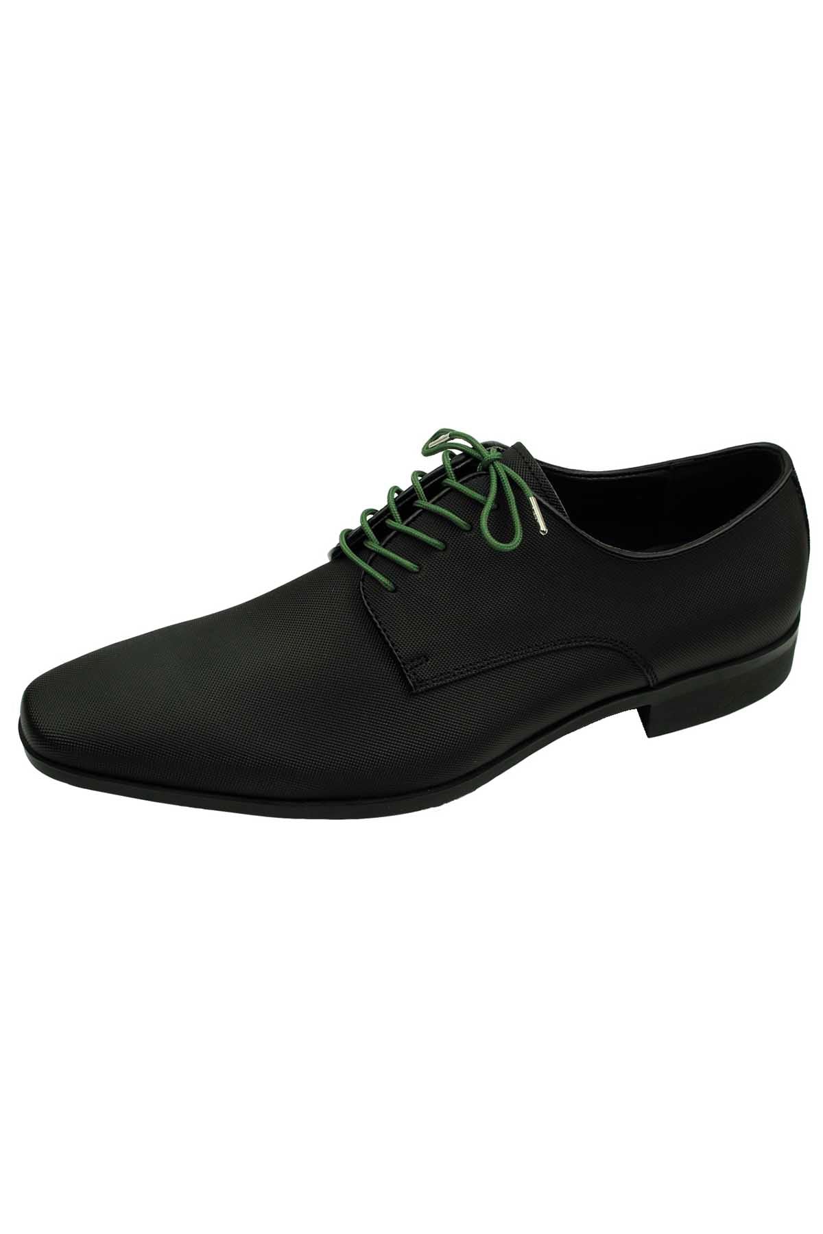 DIBI Solid-Green Dress Shoelaces w/ Silver Aglets