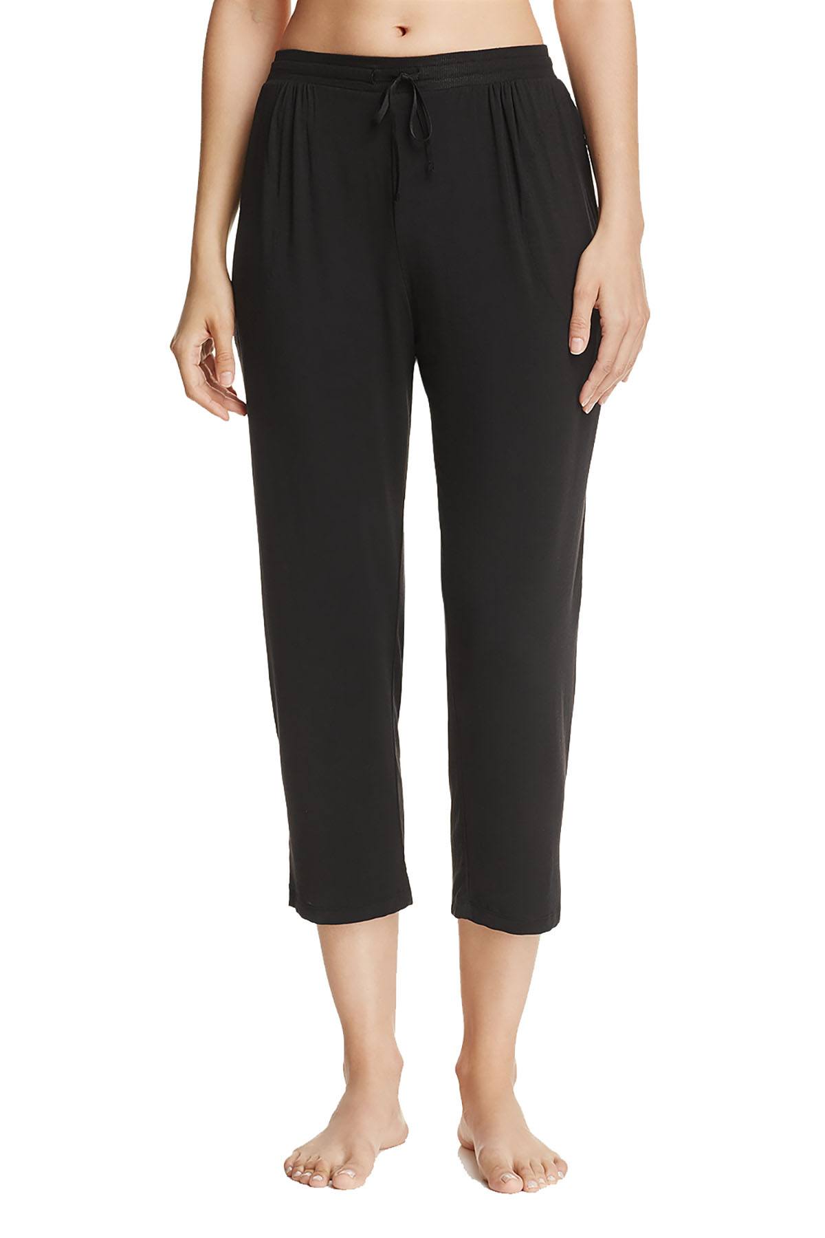 DKNY Black Capri-Length Lounge Pant