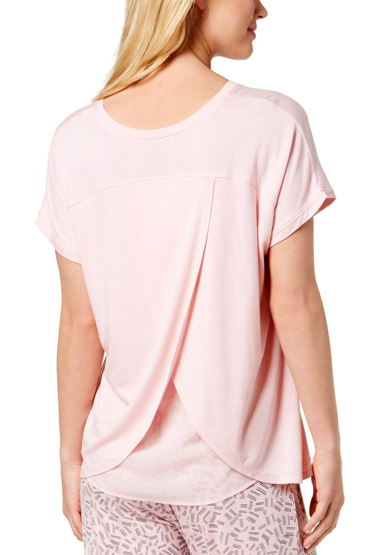 DKNY Blush CrossBack Short Sleeve Lounge Tee