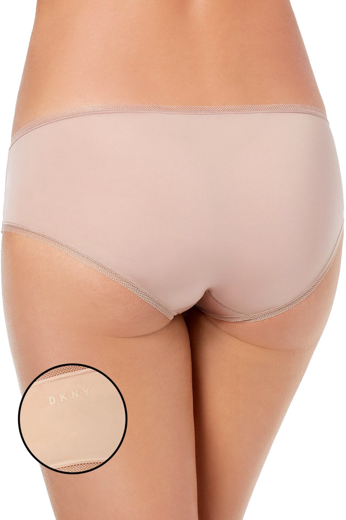DKNY Nude Glow Litewear Low Rise Mesh Trim Hipster