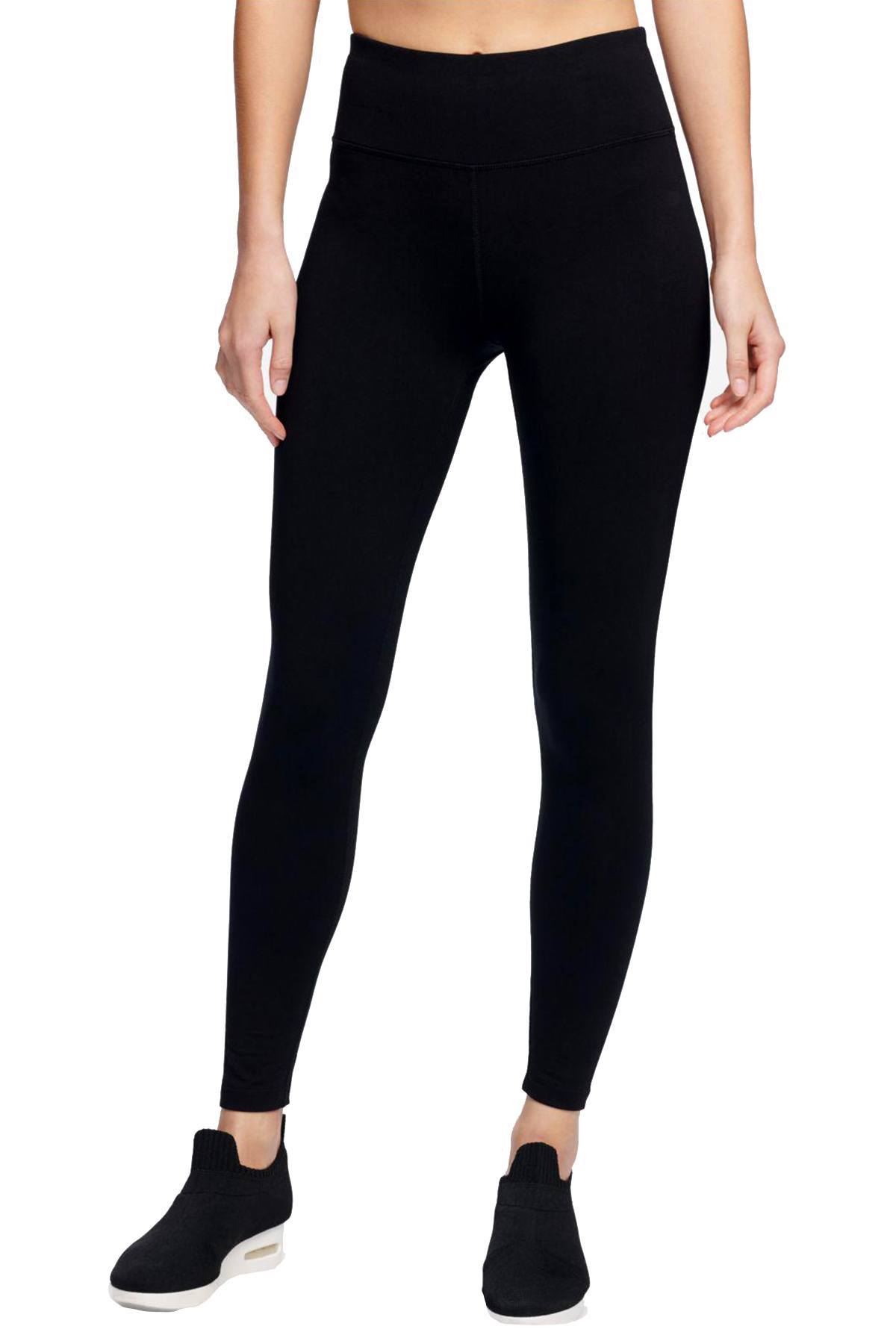 DKNY Sport Black/Red High-Rise Logo Ankle Legging