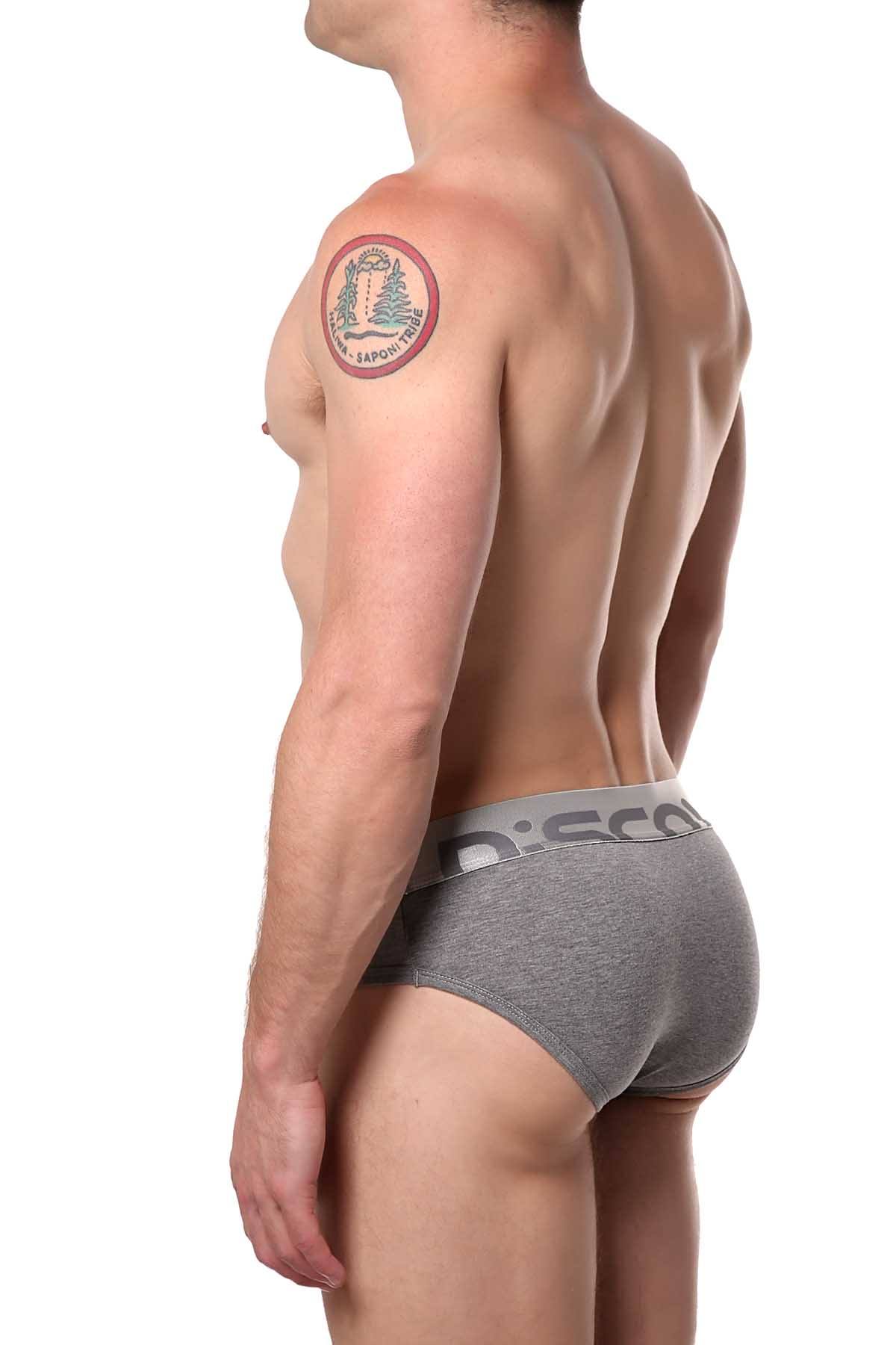 Discover Stone-Grey Silver Brief