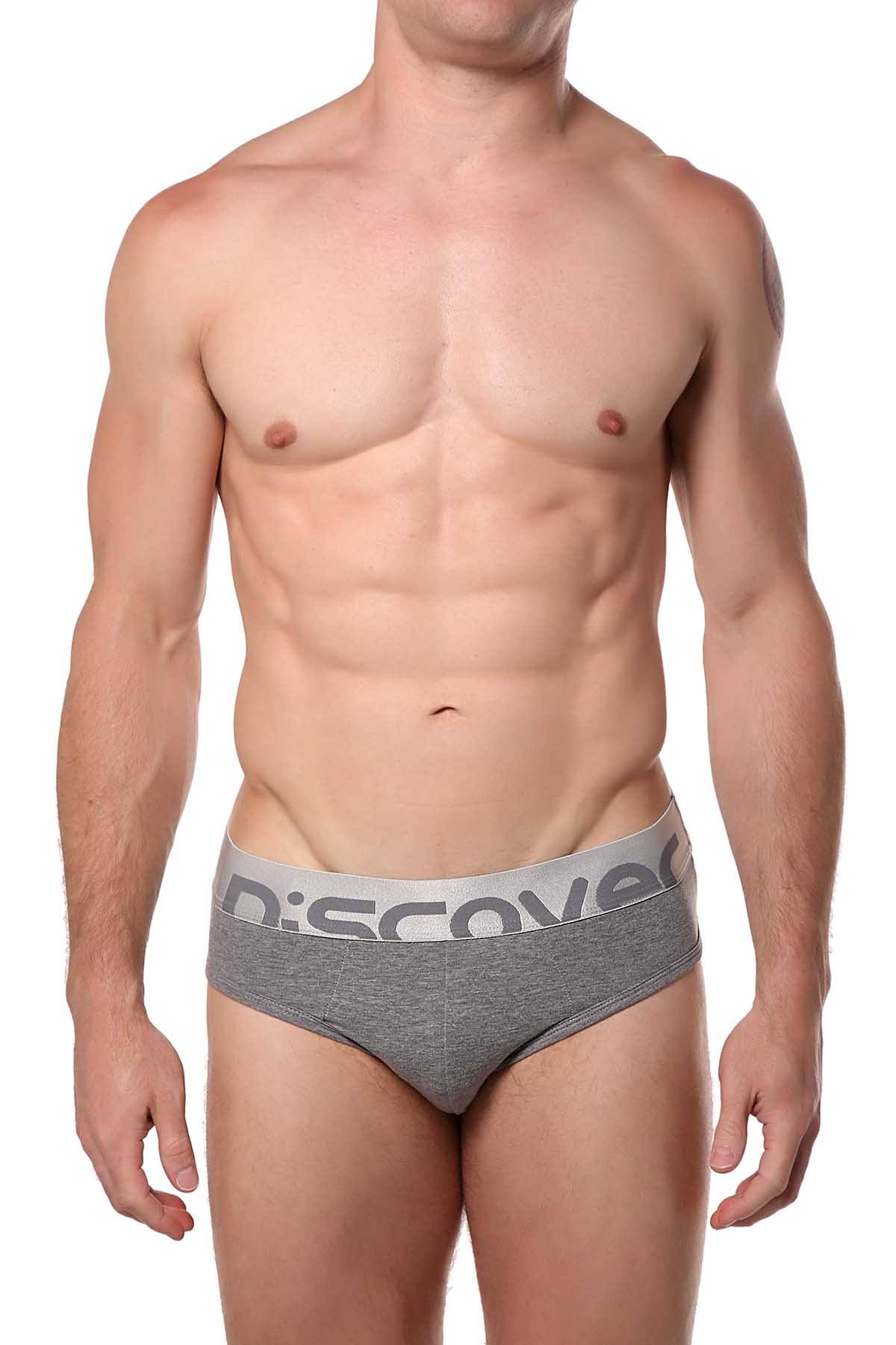 Discover Stone-Grey Silver Brief