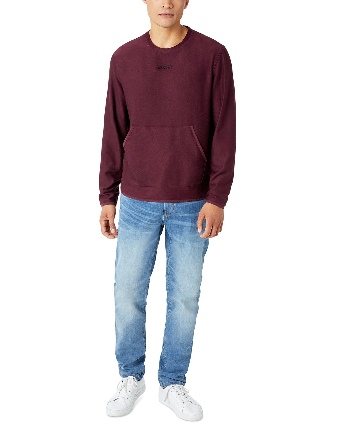 Dkny Crewneck Sweater Wine