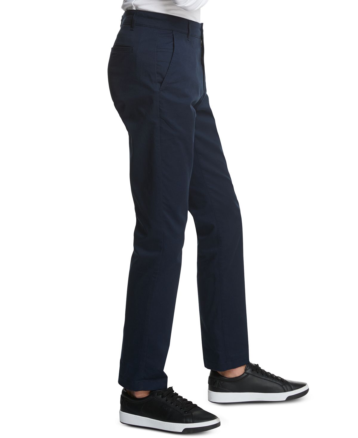 Dkny Straight-fit Core Twill Pants Navy Blazer