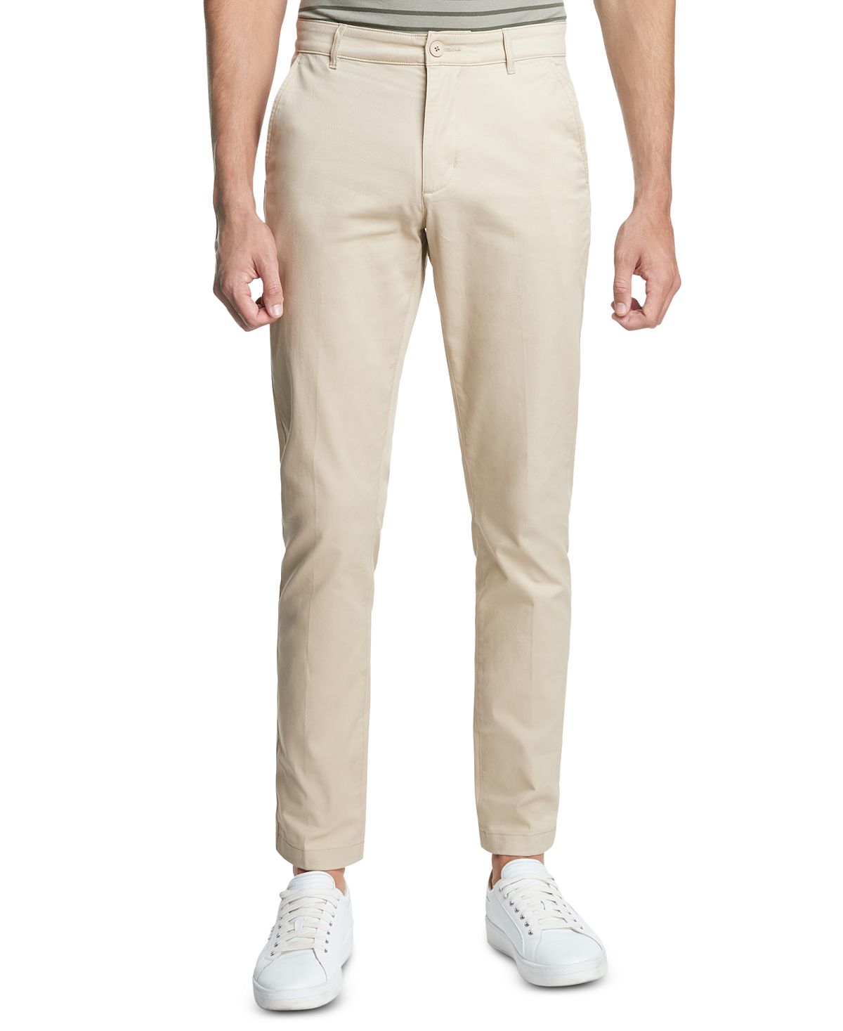 Dkny Straight-fit Core Twill Pants Sand