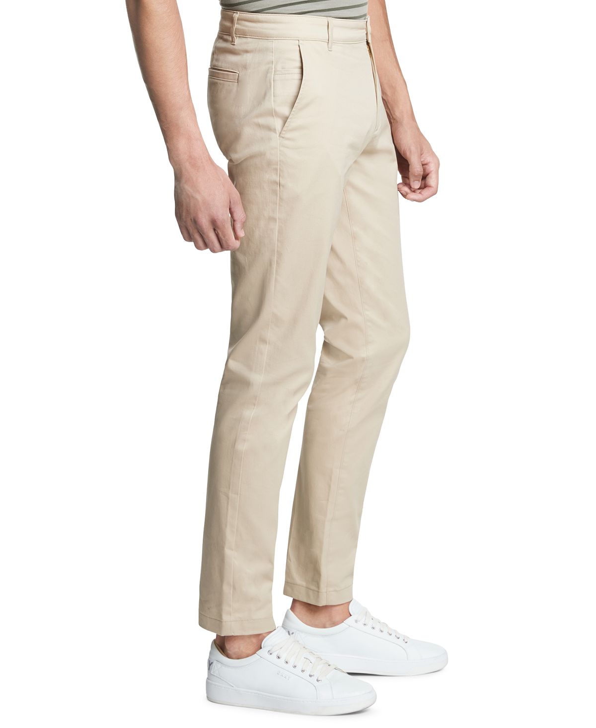 Dkny Straight-fit Core Twill Pants Sand