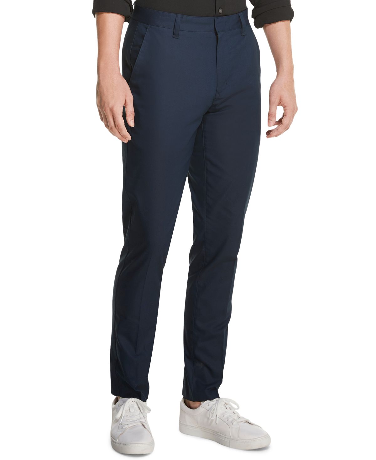 Dkny Straight-fit Tech Pants Navy Blazer