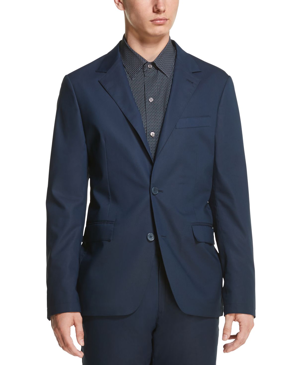 Dkny Twill Tech Blazer Navy Blazer