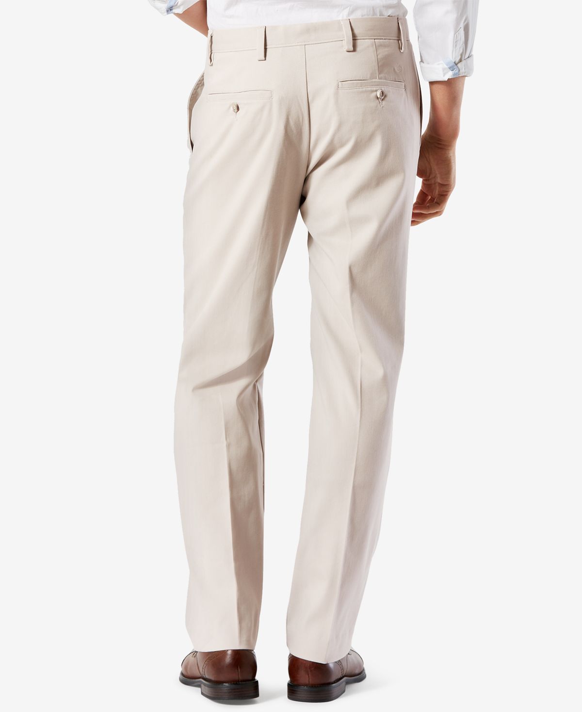 Dockers Big & Tall Easy Classic Pleated Fit Khaki Stretch Pants Light Beige