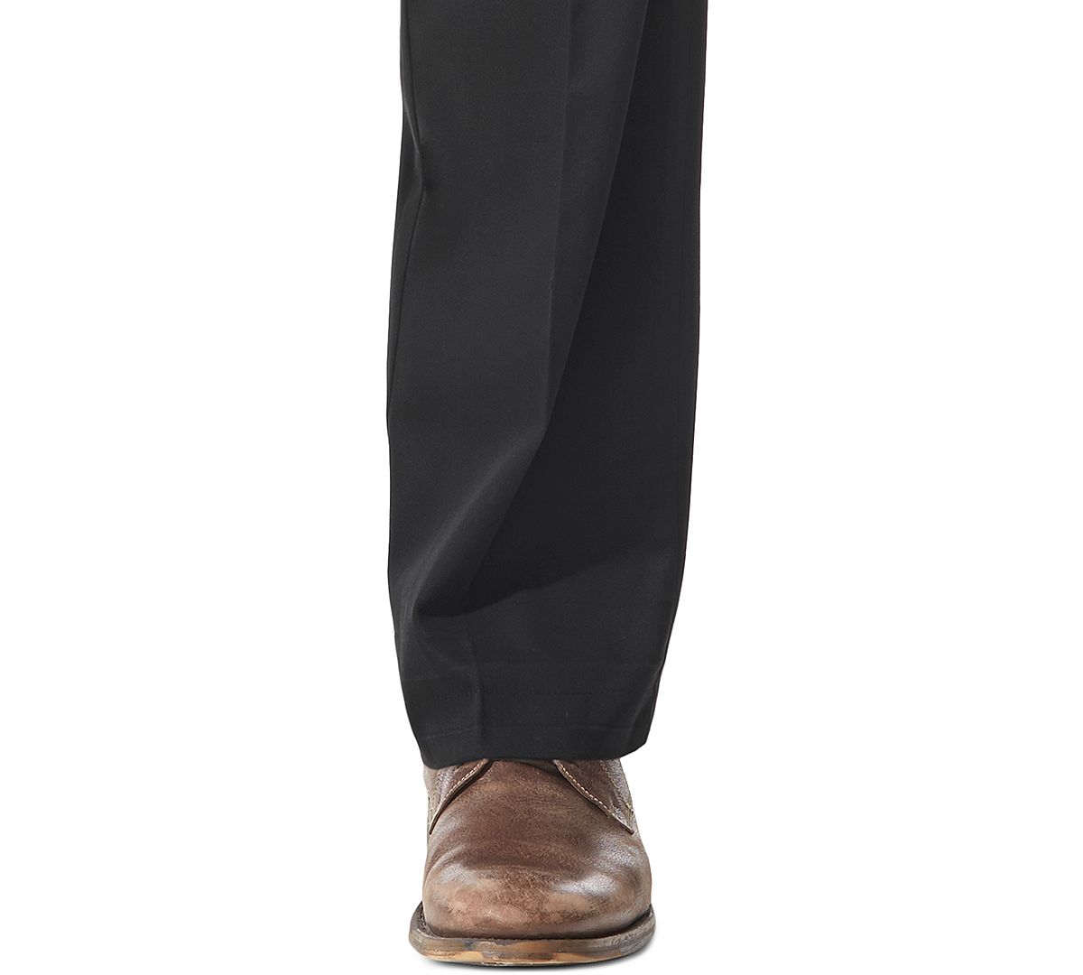 Dockers Comfort Relaxed Fit Khaki Stretch Pants Black Metal