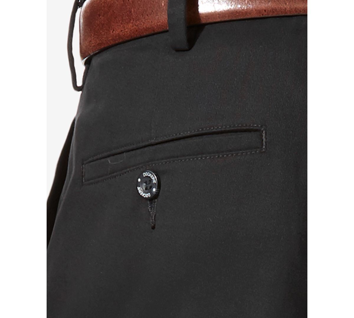 Dockers Comfort Relaxed Fit Khaki Stretch Pants Black Metal