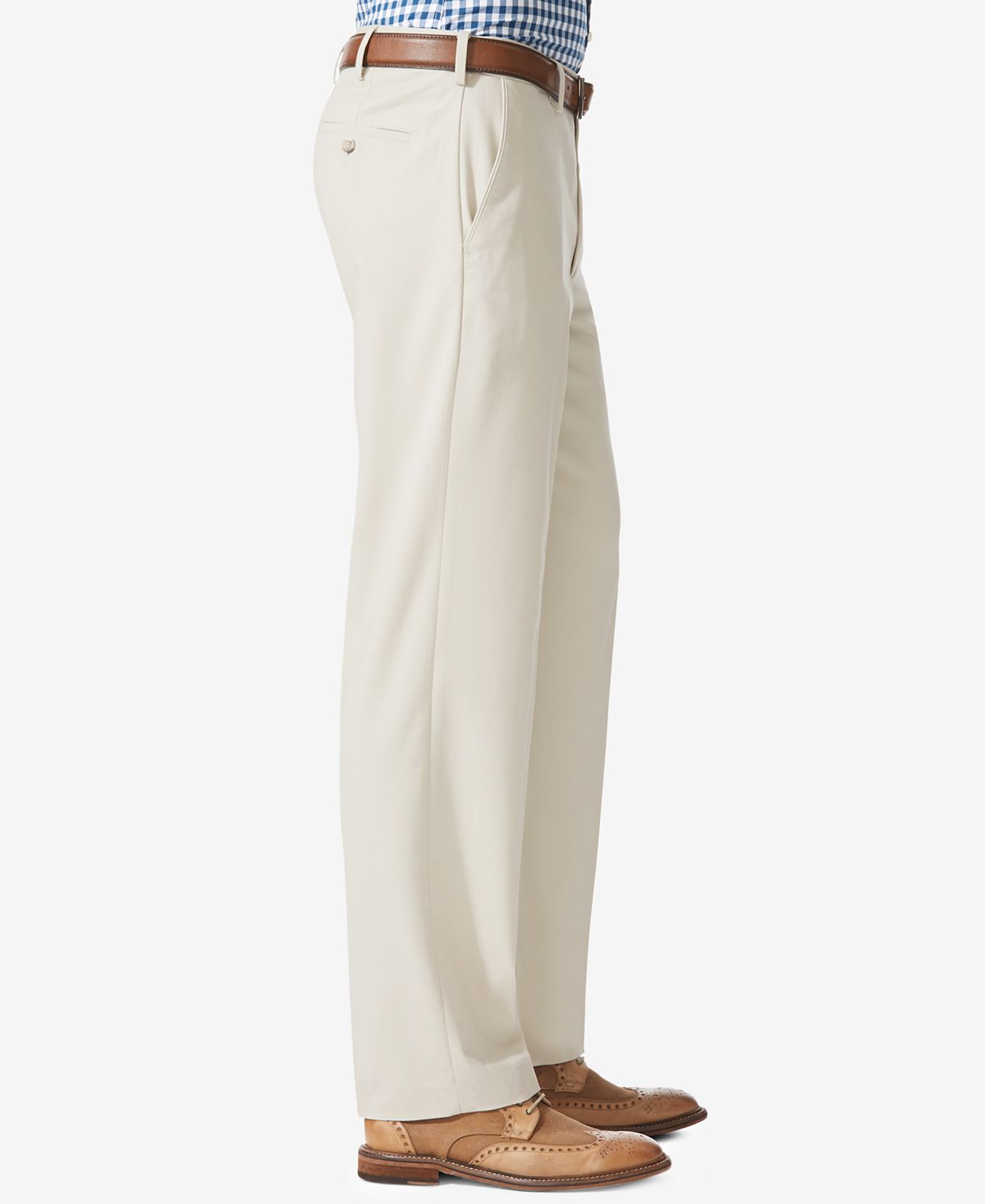 Dockers Comfort Relaxed Fit Khaki Stretch Pants Porcelain Khaki